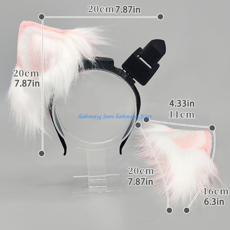 573B Electric Cats Ear Hairban - Women Accessories Description ulasan dan harga