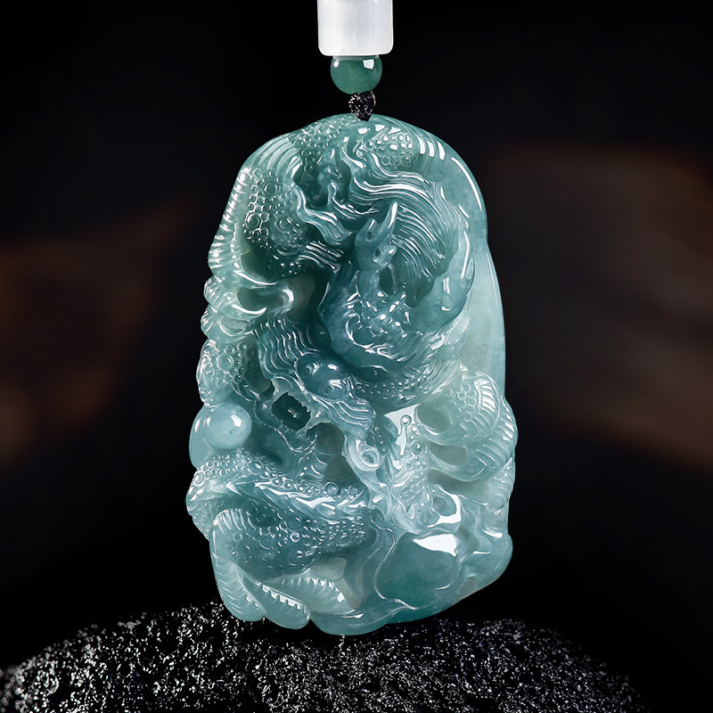 Natural Burmese Jadeite Dragon - Women'S Accessories ulasan dan harga