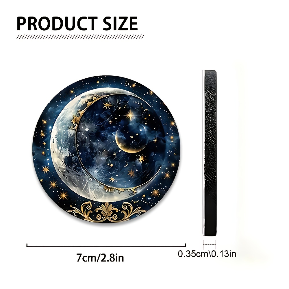 2pcs Starry Night Moon Car Cup - Women Accessories Holder ulasan dan harga