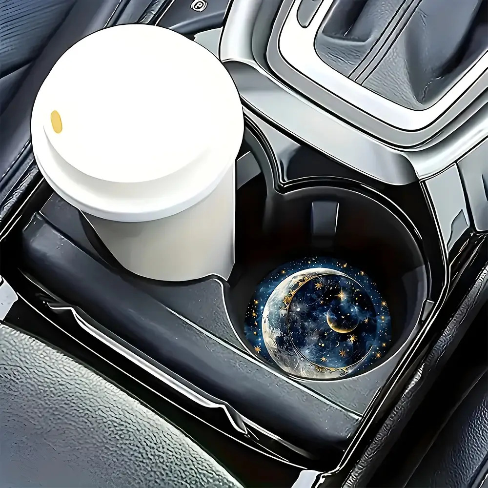 2pcs Starry Night Moon Car Cup - Women Accessories Holder ulasan dan harga
