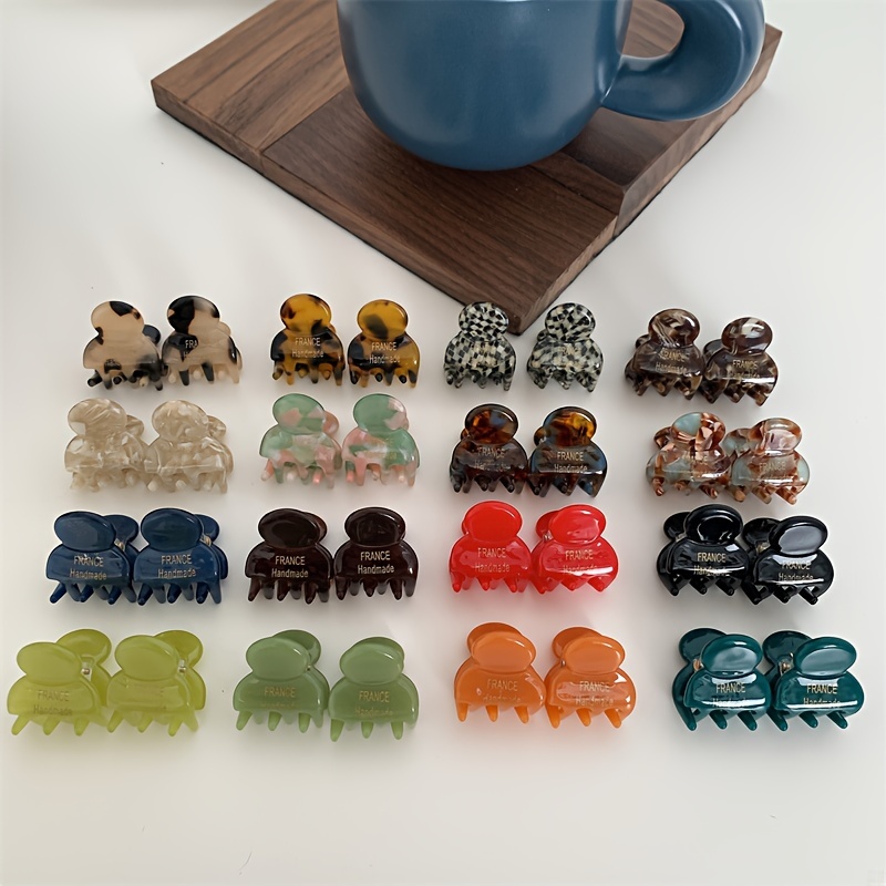 2pcs/set Mini Acetate Hair Cla - Hair Claw Clip Set ulasan dan harga