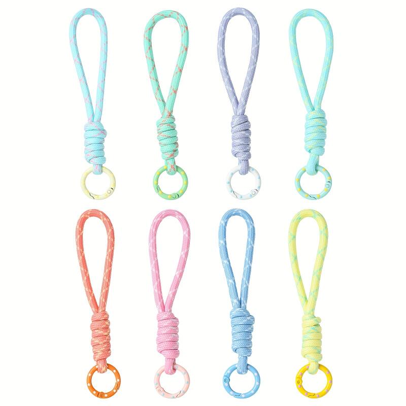 2~5pcs Colorful Braided Keycha - Women Accessories Holder ulasan dan harga