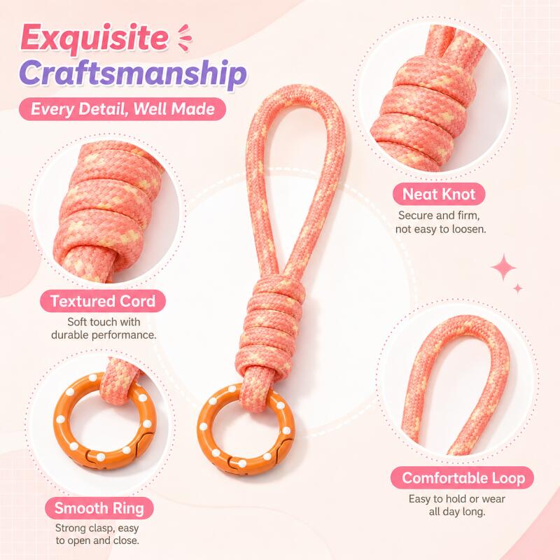 2~5pcs Colorful Braided Keycha - Women Accessories Holder ulasan dan harga