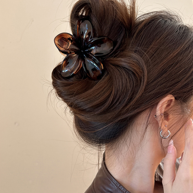 Women's Large-Size 8cm Brown B - Hair Claw Clip Set ulasan dan harga