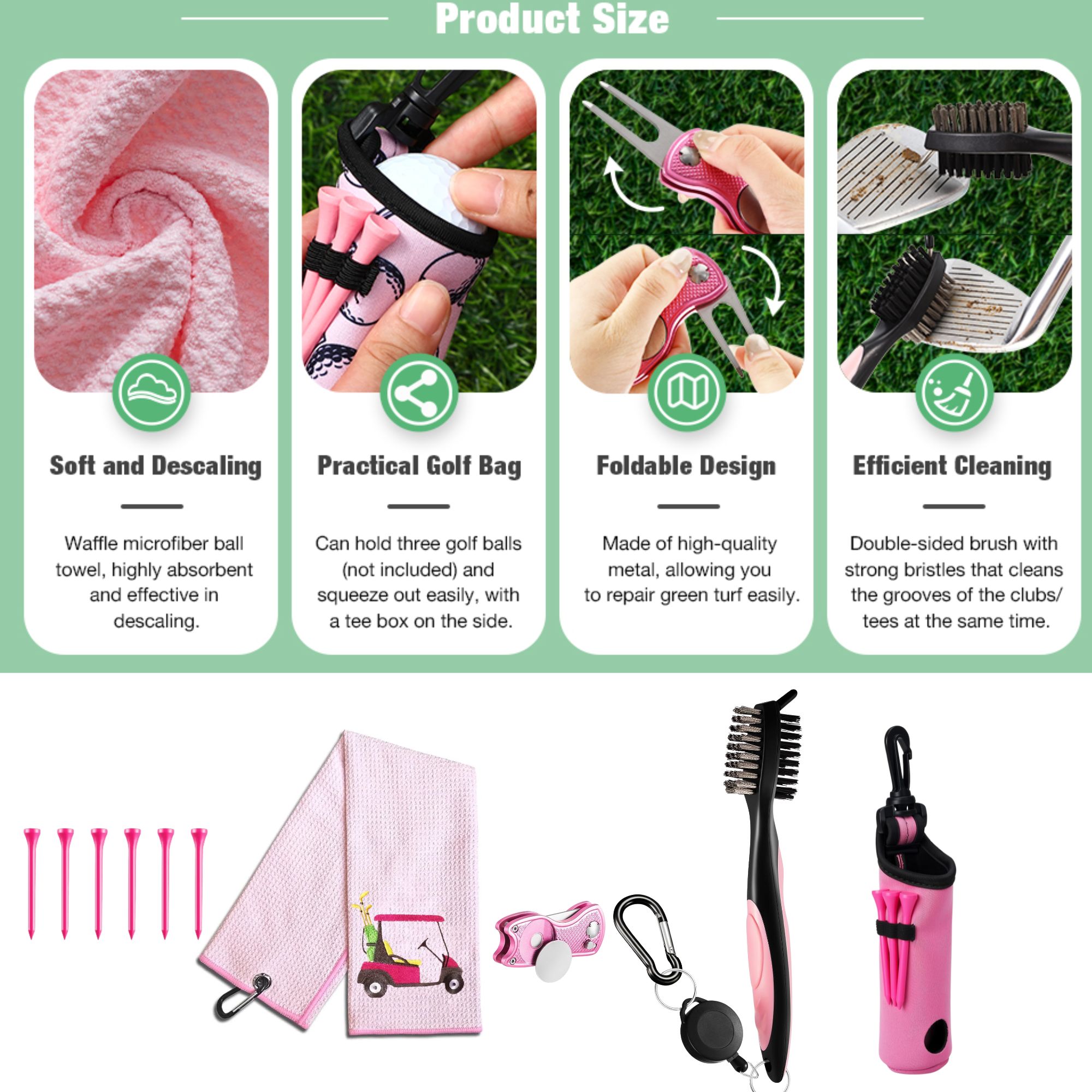 10 Pcs Golf Accessories Kit, I - Women'S Golf Accessories ulasan dan harga