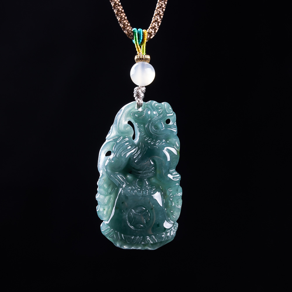 Burmese Jadeite Pixiu Pendant  - Women'S Accessories ulasan dan harga