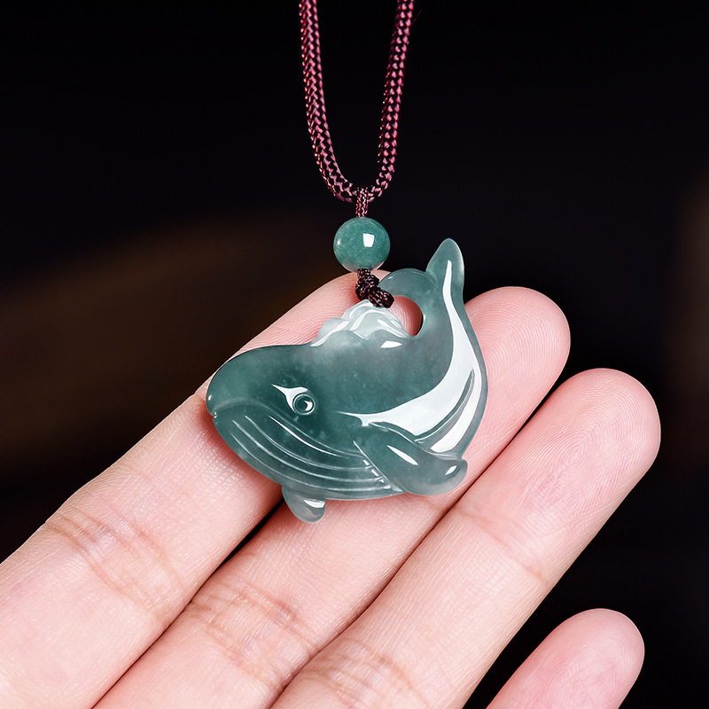 Natural Burmese Jadeite Whale  - Women'S Accessories ulasan dan harga