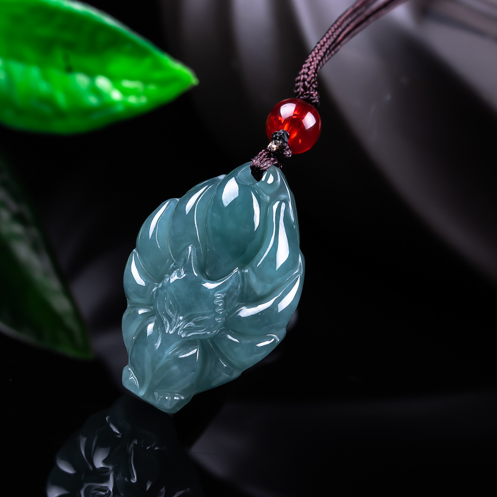 Natural Burmese Jadeite Fox Pe - Women'S Accessories ulasan dan harga