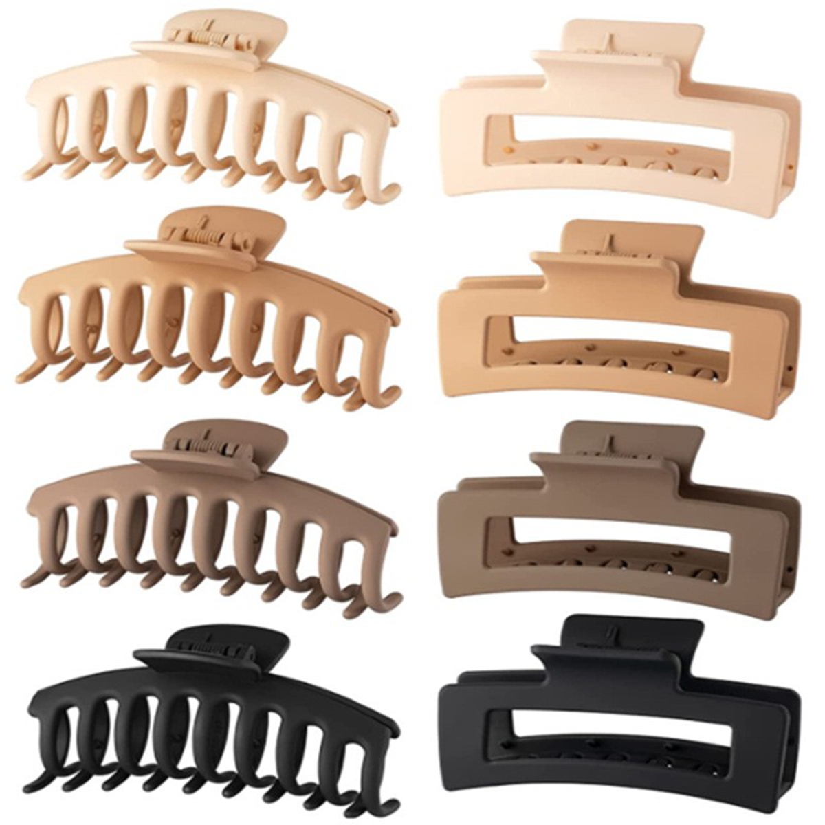 Black Hair Clips for Women - 8 - Hair Claw Clip Set ulasan dan harga