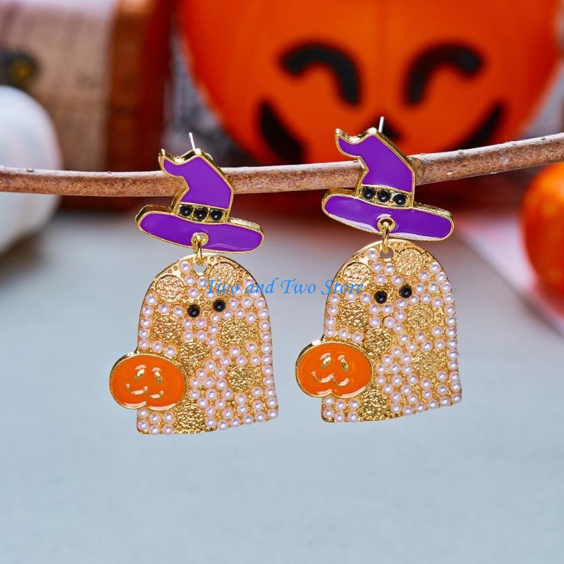 HX6F Alloy Halloween Earrings  - Women Accessories Description ulasan dan harga
