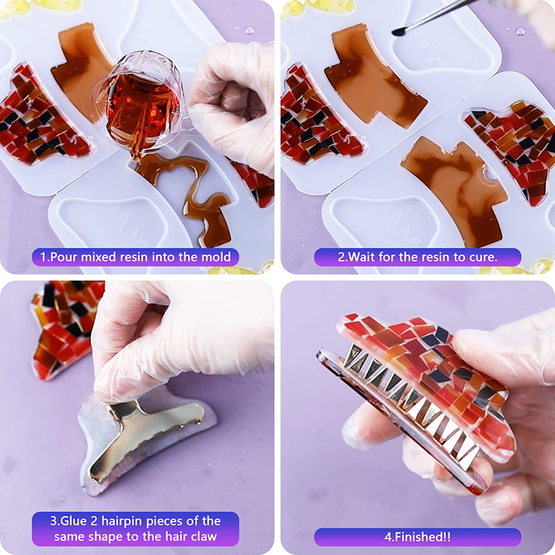 Hair Claw Clips Silicone Resin - Hair Claw Clip Set ulasan dan harga