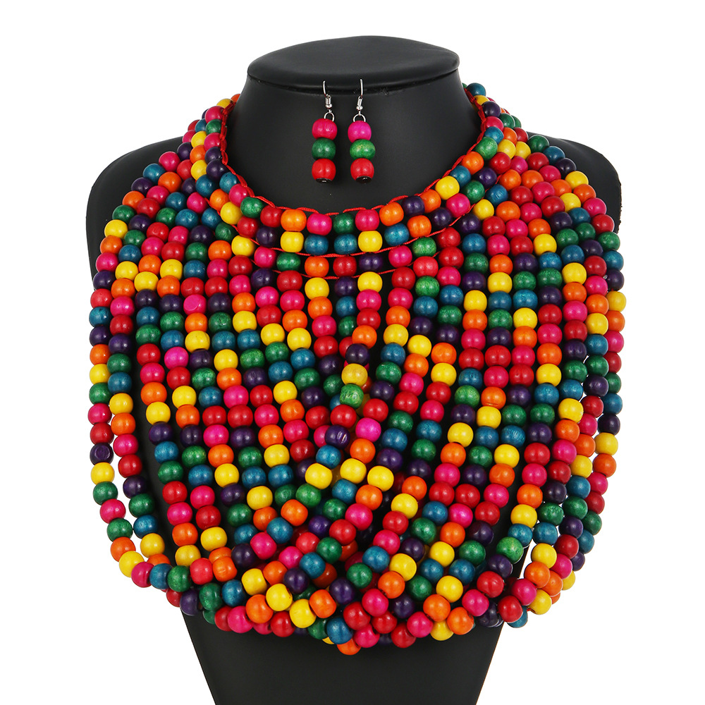 African style wood bead fringe - Women Accessories In Amazon ulasan dan harga