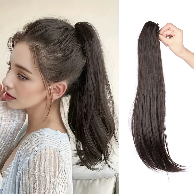 Elegant Synthetic Ponytail Wom - Hair Claw Clip Set ulasan dan harga