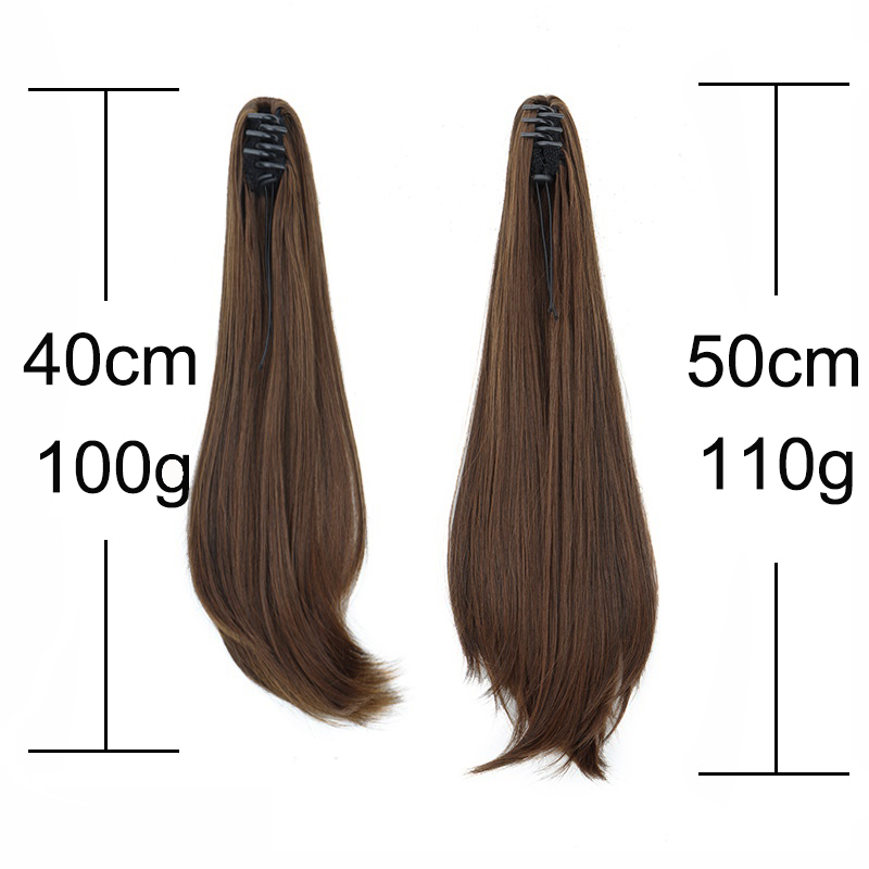 Elegant Synthetic Ponytail Wom - Hair Claw Clip Set ulasan dan harga