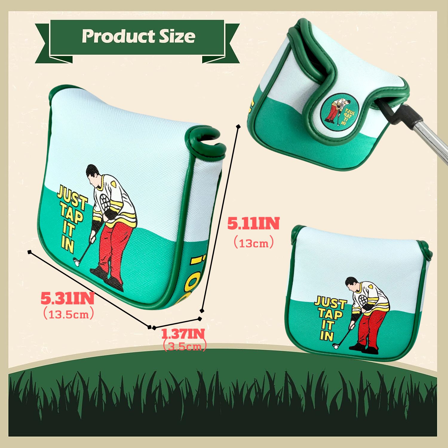 Funny PU Leather Golf Putter C - Women'S Golf Accessories ulasan dan harga