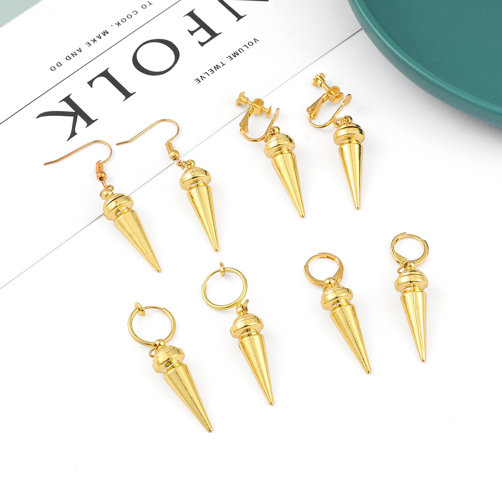 Fashion Anime Golden Color Awl - Women Accessories Earrings ulasan dan harga