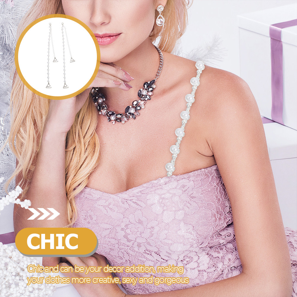 1Pair Elegant Bra Straps Alloy - Women Accessories Holder ulasan dan harga