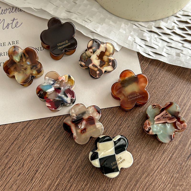 8Pcs/Set Cute Flower Acetate H - Hair Claw Clip Set ulasan dan harga