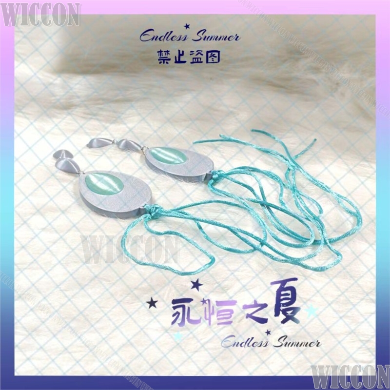 Zibai Cosplay Costume Game Gen - Women Accessories Earrings ulasan dan harga