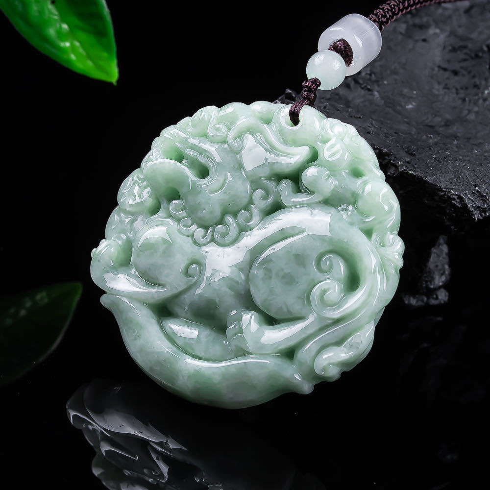 Natural Myanmar Jadeite Pixiu  - Women'S Accessories ulasan dan harga